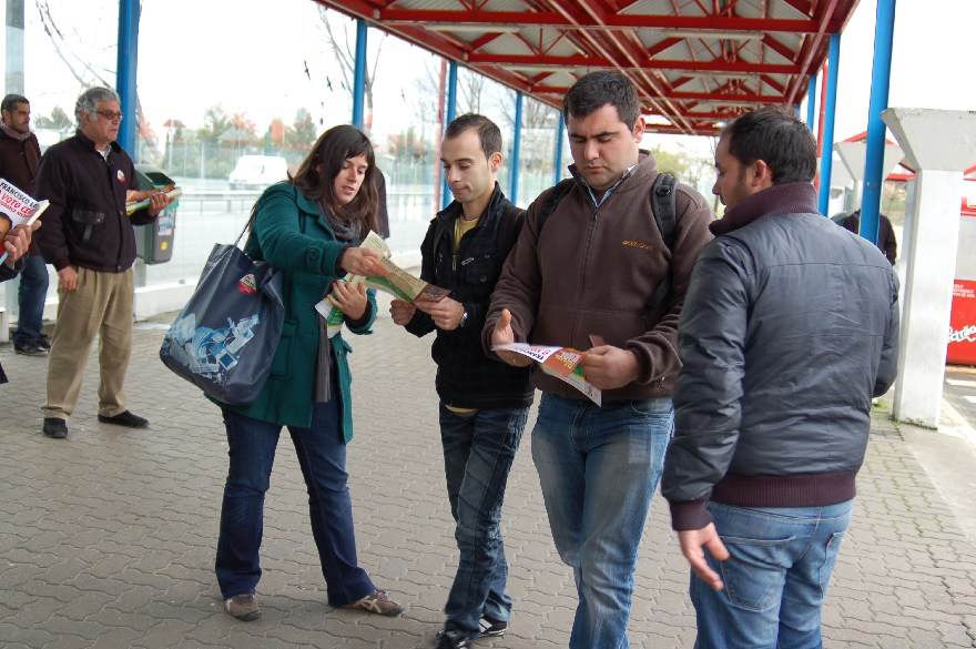 Contacto com os trabalhadores da AutoEuropa